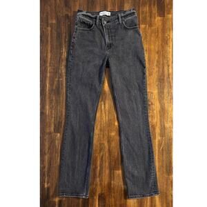Abercrombie Women's 00 24 x 29 Jeans 90's Slim Straight Ultra High Asymmetrical